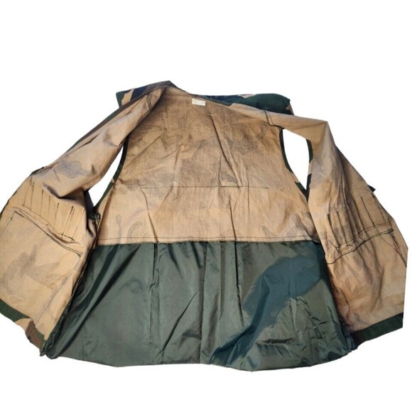 Vintage Duck Bay Camo Hunting Shooting Water Fowl Vest W/ Shell Holders Mens Lg - Picture 8 of 13